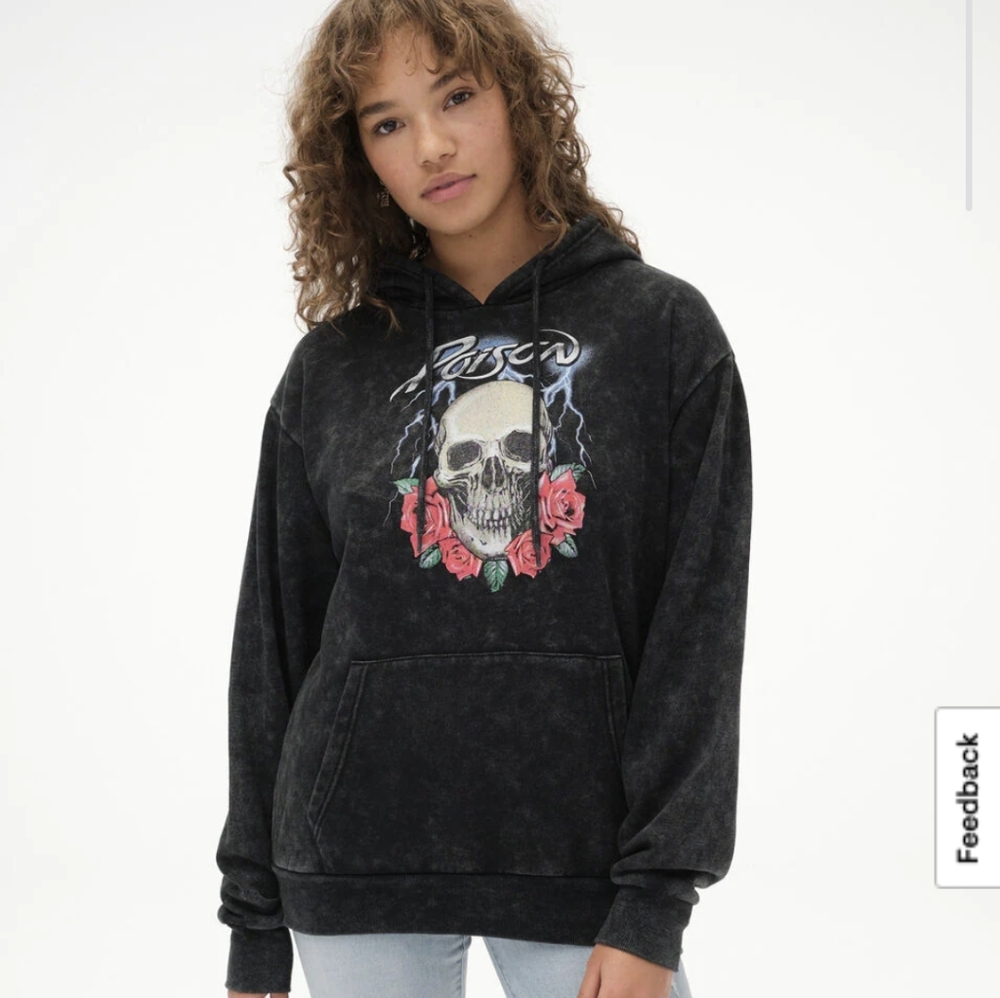 Aeropostale Women's Poison Washed Boyfriend Pullover Hoodie Size Medium
